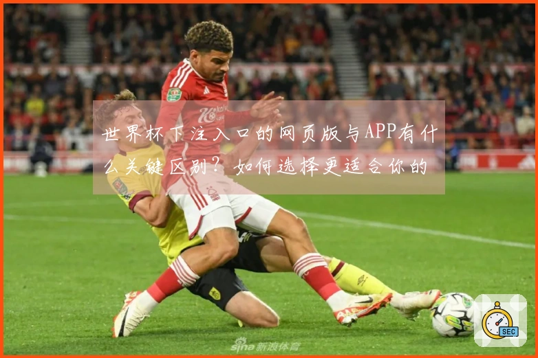 世界杯下注入口的网页版与APP有什么关键区别？如何选择更适合你的下注方式？