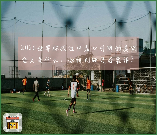 2026世界杯投注中盘口升降的真实含义是什么，如何判断是否靠谱？